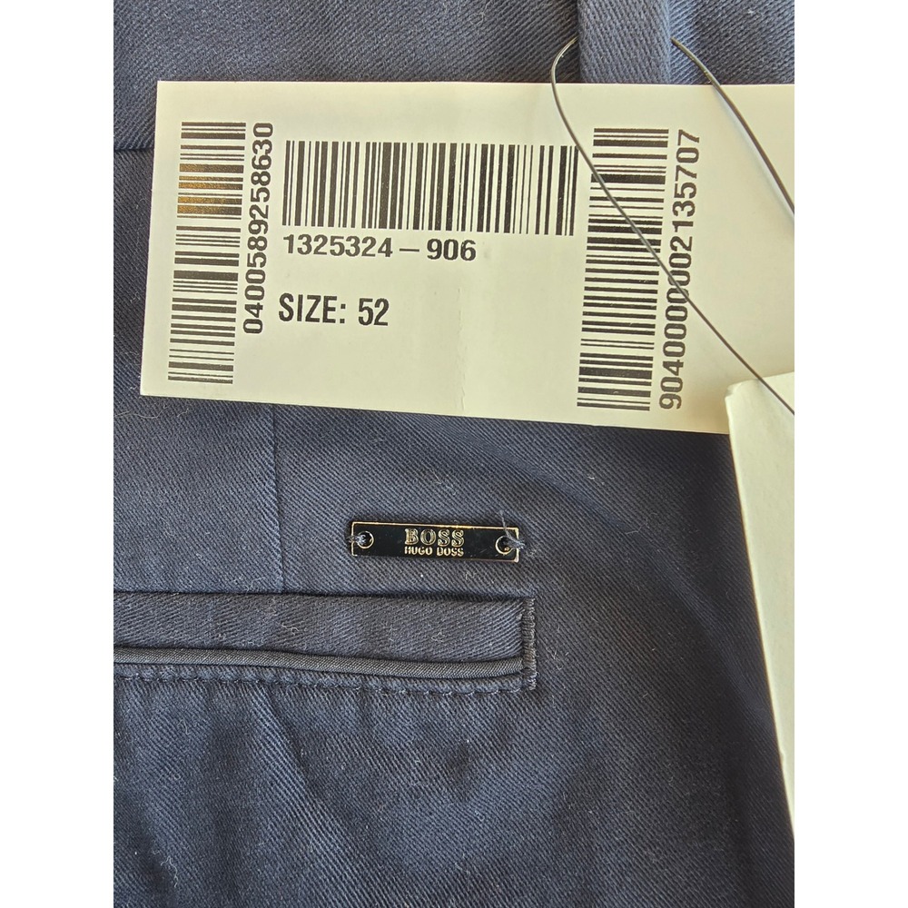 NWT Hugo Boss Mens Pants Extra Slim Fit Navy Blue 36R US Mr Porter Exclusive YKK - Picture 2 of 7